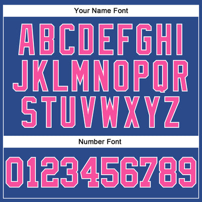 Custom Royal Pink-White Authentic Throwback Basketball Jersey