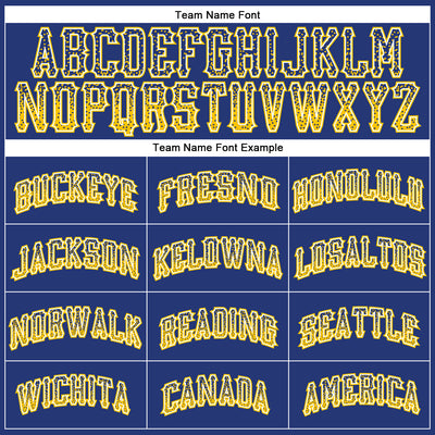 Custom Royal Gold-White Authentic Drift Fashion Baseball Jersey