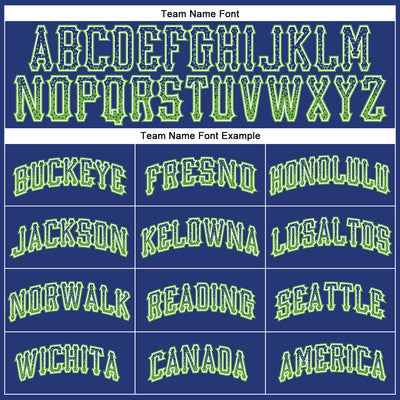 Custom Royal Neon Green-White Authentic Drift Fashion Baseball Jersey