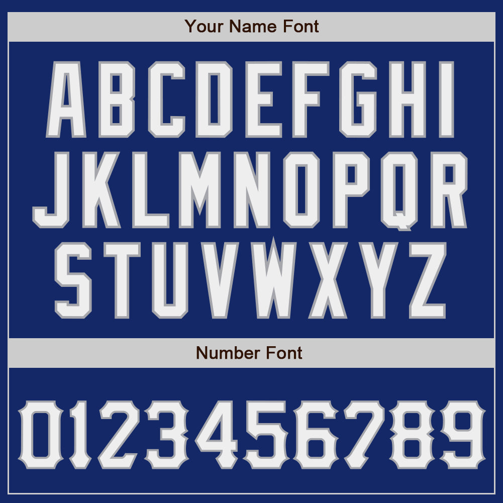 Custom Royal White-Gray Authentic Baseball Jersey