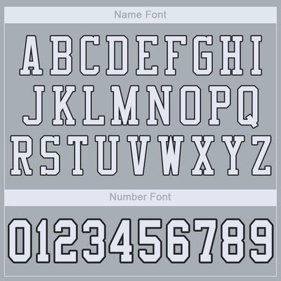 Custom Silver White-Black Mesh Authentic Football Jersey