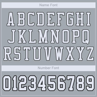 Custom Silver White-Black Mesh Authentic Football Jersey