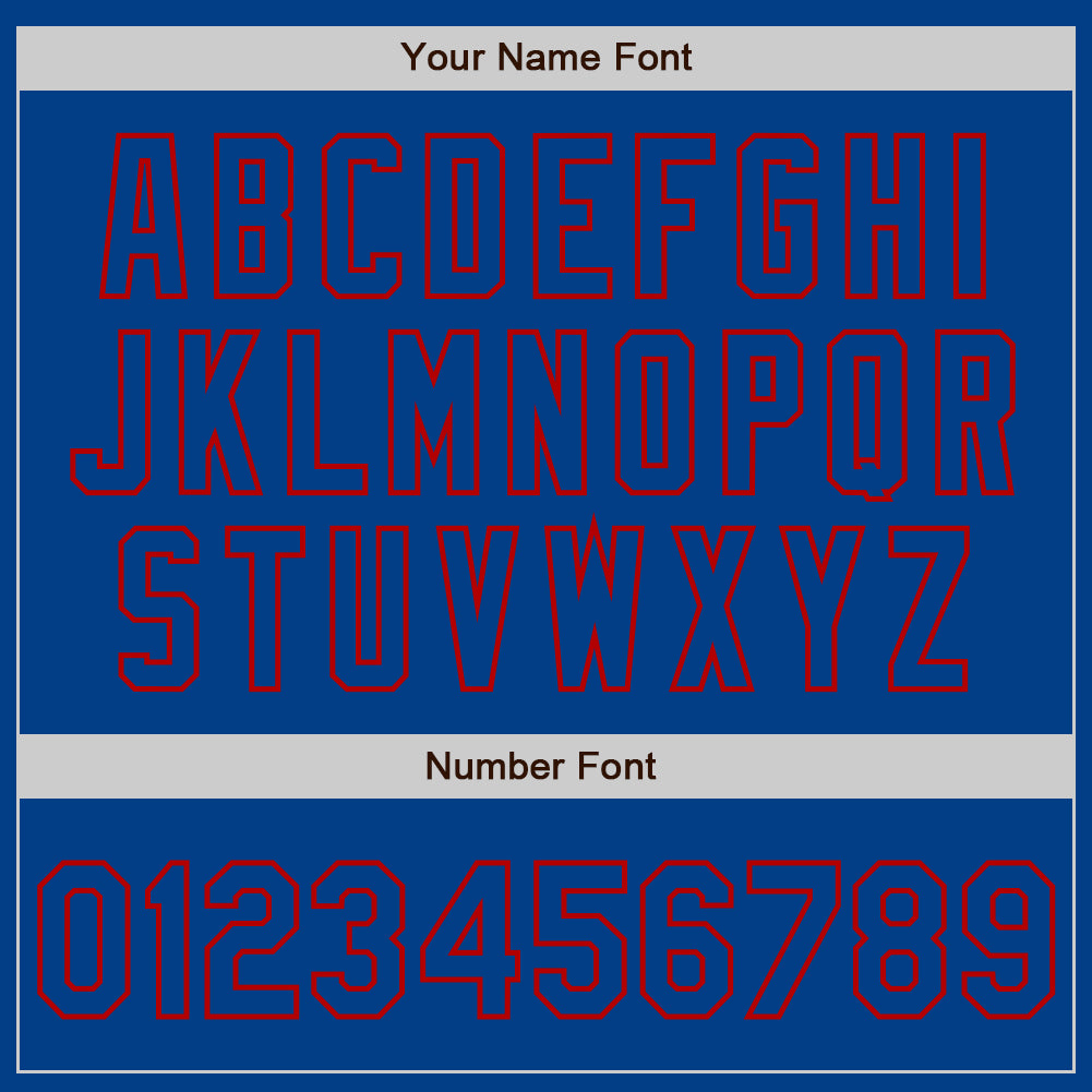 Custom White Royal-Red Authentic Split Fashion Baseball Jersey