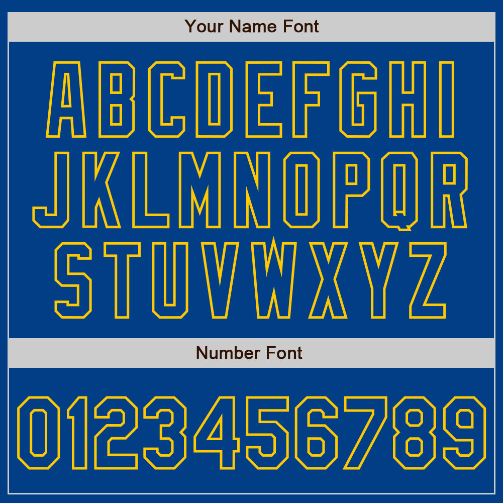 Custom White Royal-Gold Authentic Split Fashion Baseball Jersey