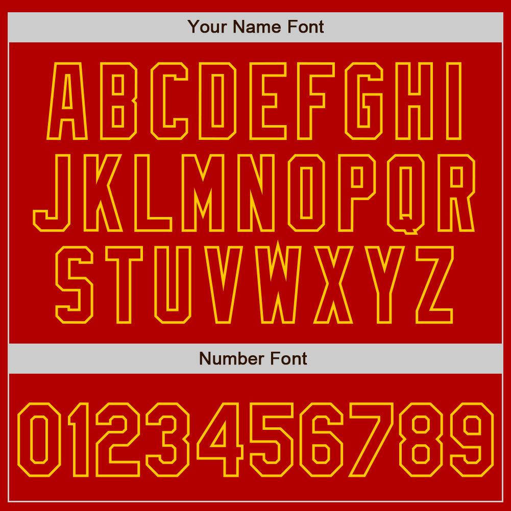 Custom White Red-Gold Authentic Split Fashion Baseball Jersey