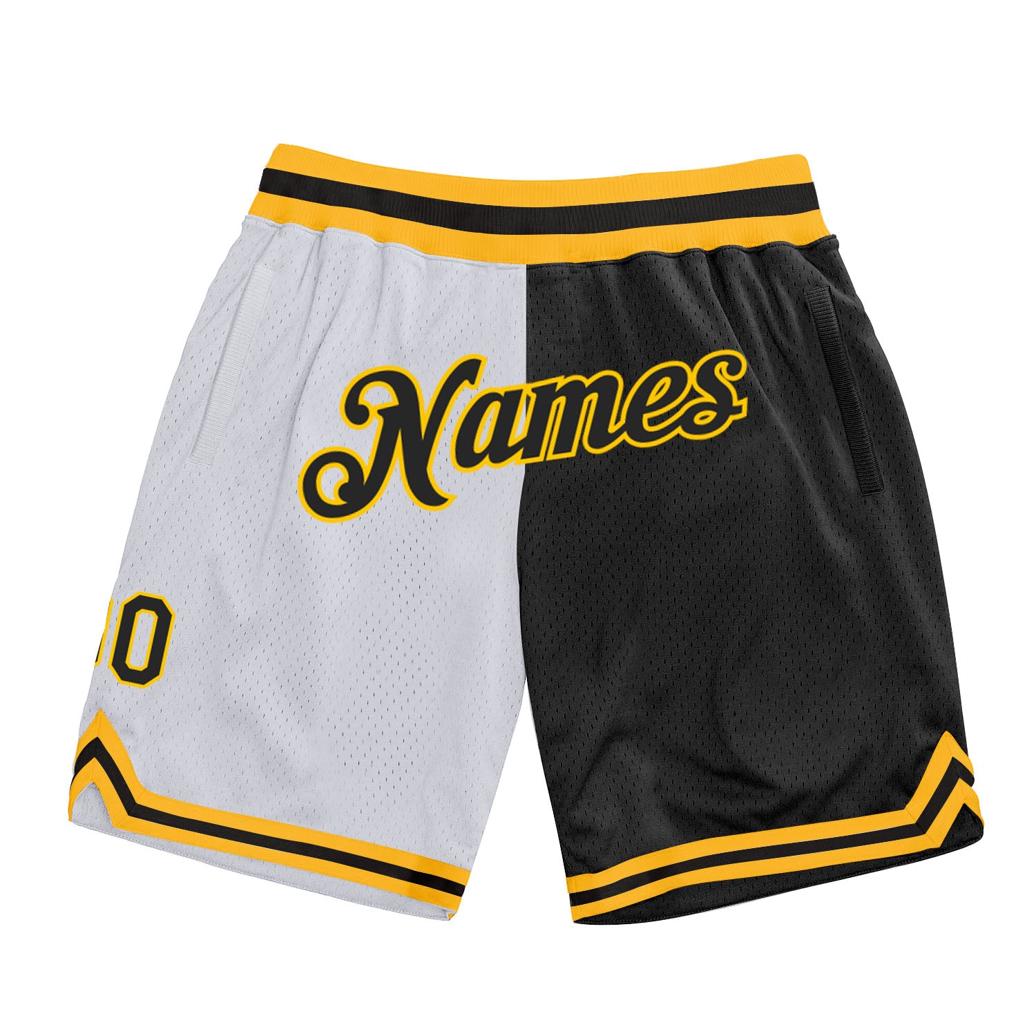 black and yellow lakers shorts