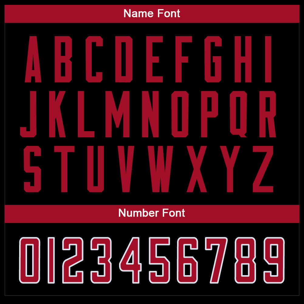 Custom Black Red-White Split Fashion Football Jersey