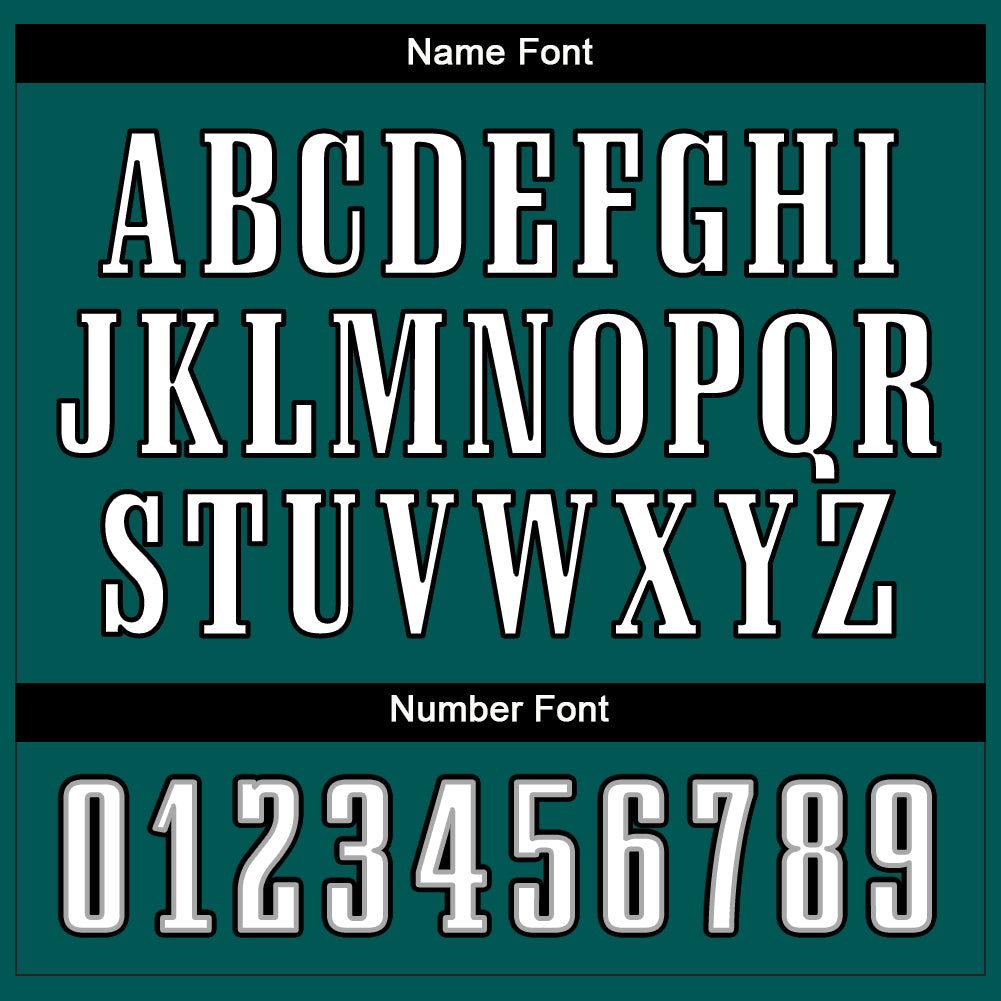 Custom Midnight Green White-Black Split Fashion Football Jersey