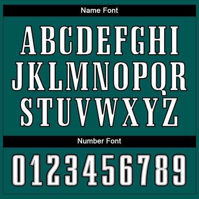 Custom Midnight Green White-Black Split Fashion Football Jersey