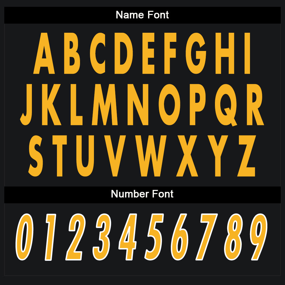 Custom Black Gold-White Split Fashion Football Jersey