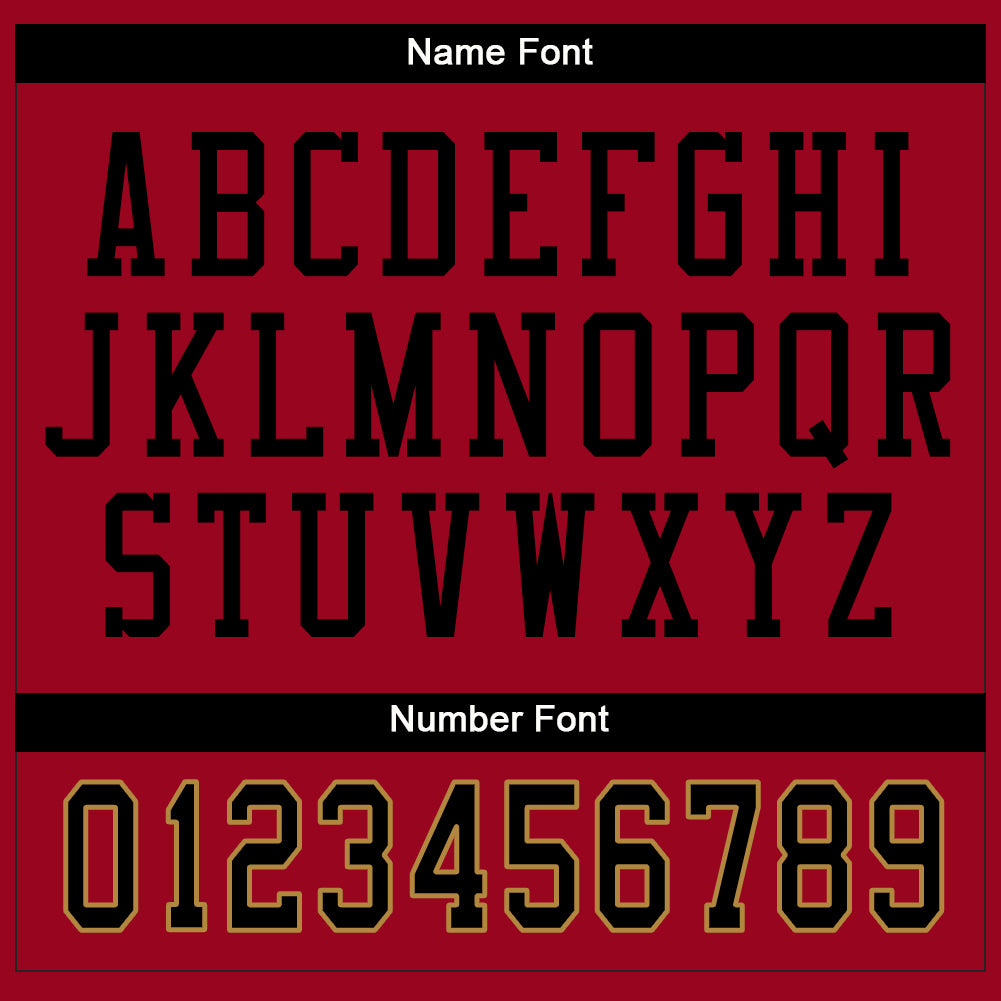 Custom Red Black-White Split Fashion Football Jersey