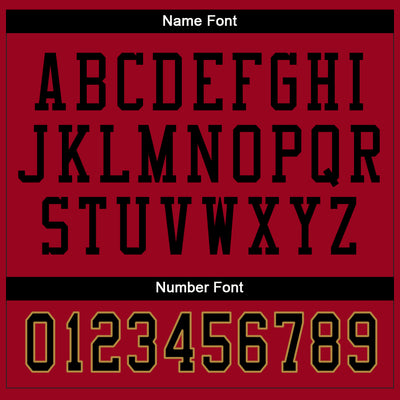 Custom Red Black-White Split Fashion Football Jersey