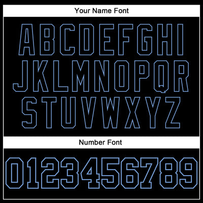 Custom White Black-Light Blue Authentic Split Fashion Baseball Jersey