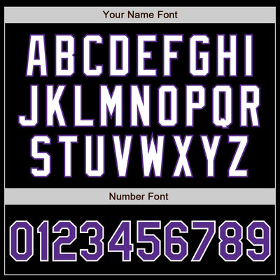 Custom Black Purple-Teal Authentic Split Fashion Baseball Jersey