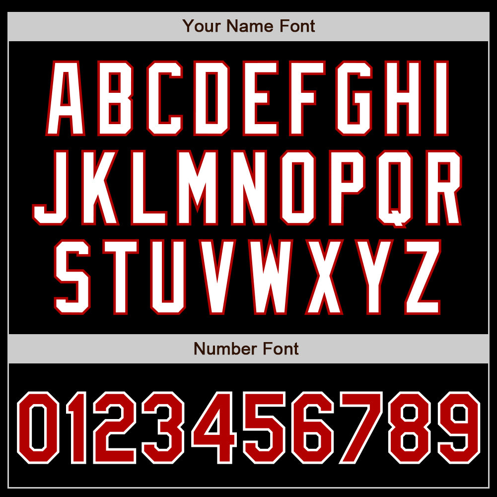 Custom Black Red-Powder Blue Authentic Split Fashion Baseball Jersey