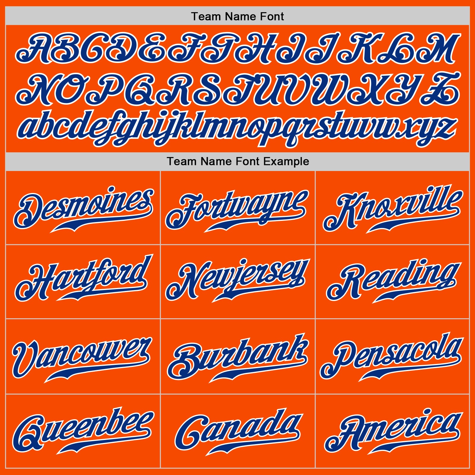 Custom Orange Royal-White Authentic Split Fashion Baseball Jersey