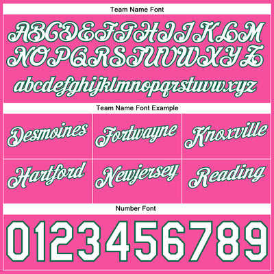 Custom Pink White-Kelly Green Authentic Throwback Split Fashion Basketball Shorts