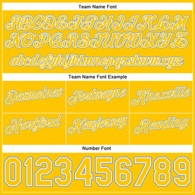 Custom White Gold-Light Blue Authentic Throwback Split Fashion Basketball Shorts