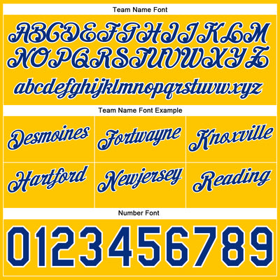 Custom Navy Royal-Gold Authentic Throwback Split Fashion Basketball Shorts