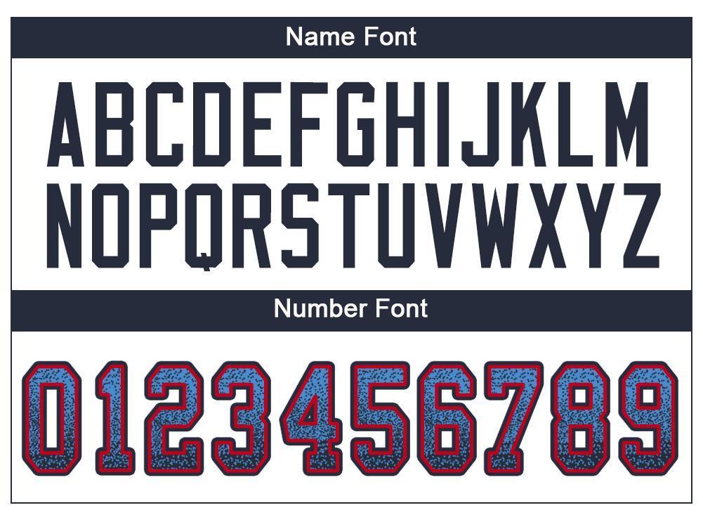 Custom Powder Blue Navy-Red Drift Fashion Football Jersey