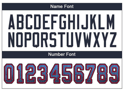 Custom Powder Blue Navy-Red Drift Fashion Football Jersey