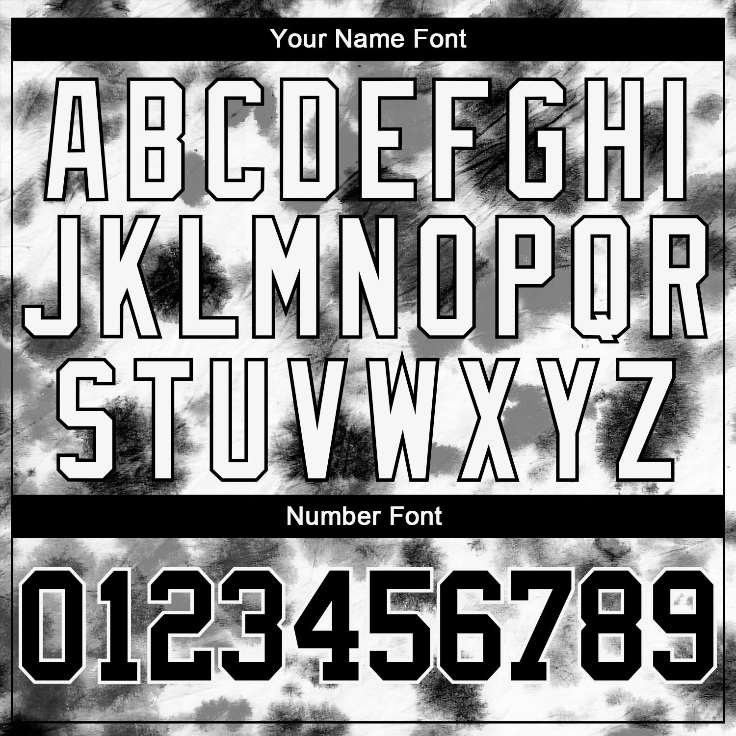 Custom Tie Dye Black-White 3D Steel Authentic Baseball Jersey