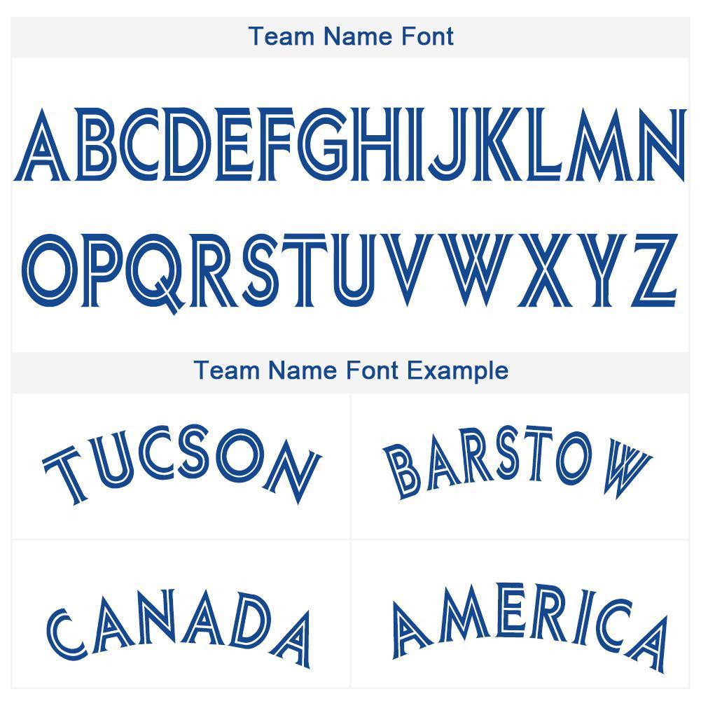 Custom White Royal Baseball Jersey