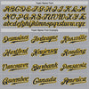 Custom Gray Navy-Gold Authentic Two Tone Baseball Jersey