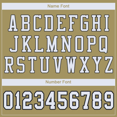 Custom Vegas Gold White-Black Mesh Authentic Football Jersey