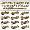 Custom White Navy Pinstripe Navy-Gold Authentic Baseball Jersey