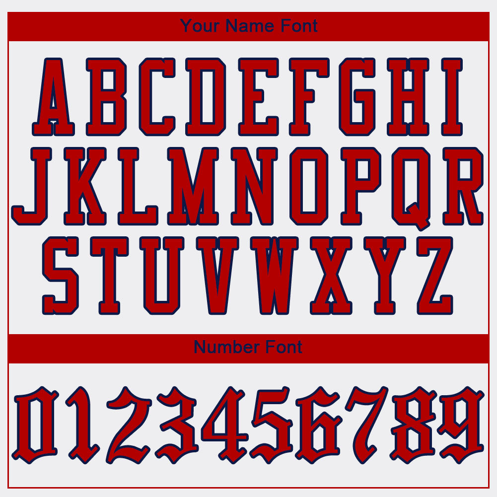 Custom White Red-Navy Authentic Baseball Jersey