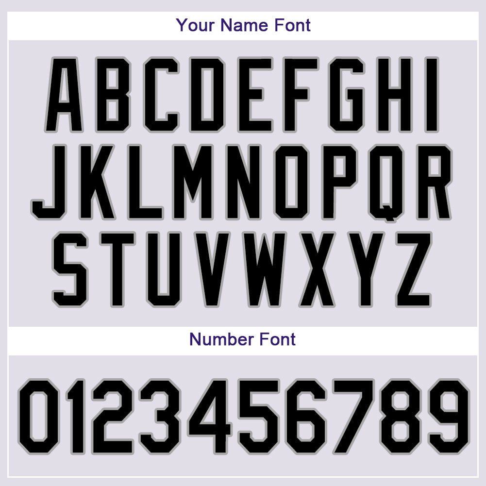 Custom White Purple Pinstripe Black-Gray Authentic Baseball Jersey