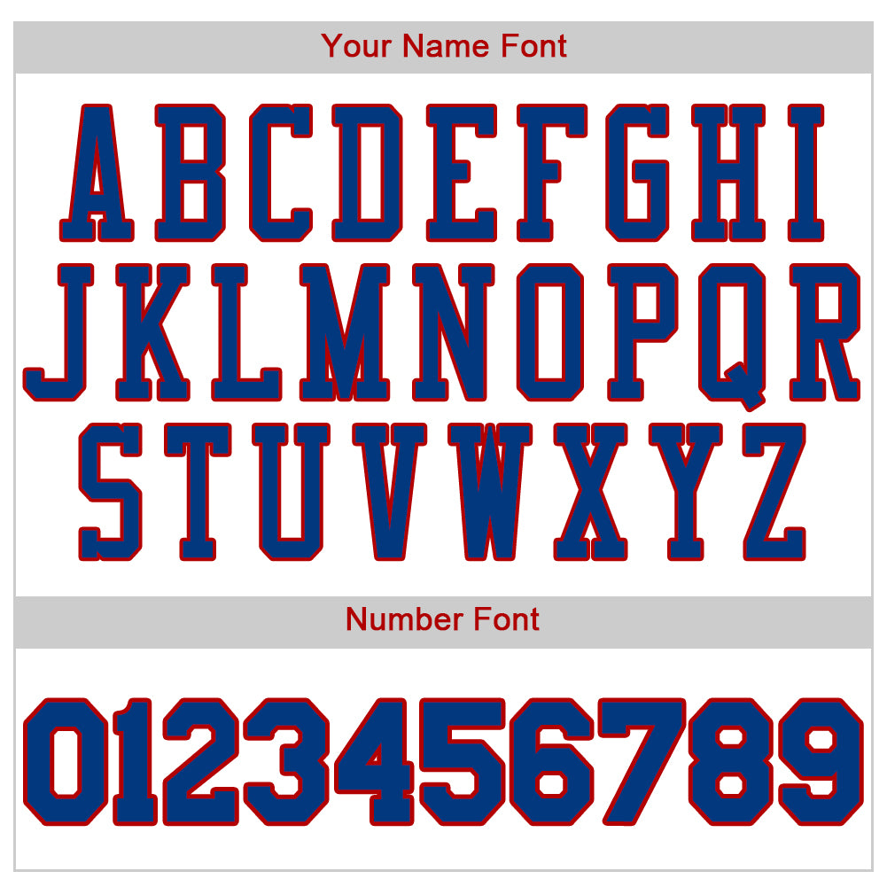 Custom White Royal Pinstripe Royal-Red Authentic Baseball Jersey