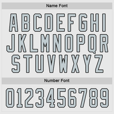 Custom White Silver-Black Hockey Jersey