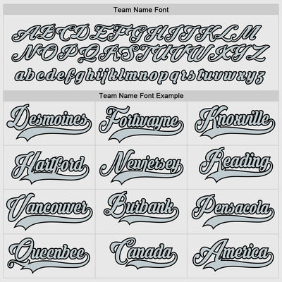 Custom White Silver-Black Hockey Jersey