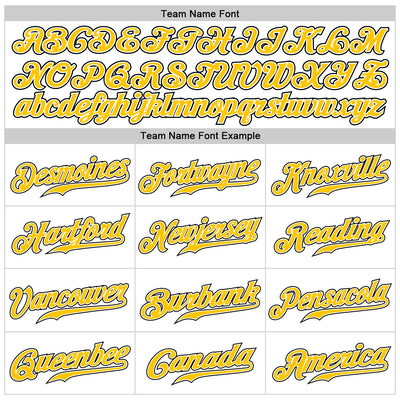 Custom White Black Pinstripe Gold-Black Sports Pants