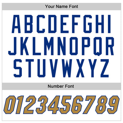 Custom White Old Gold-Royal Authentic Baseball Jersey