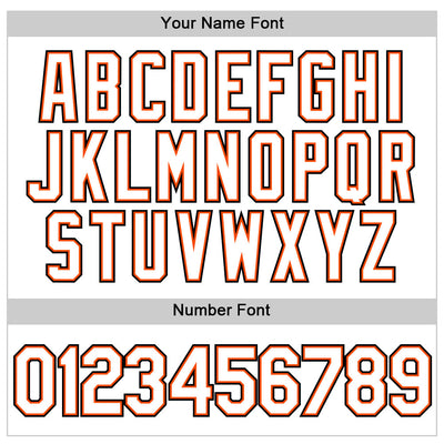 Custom White White-Orange Authentic Baseball Jersey