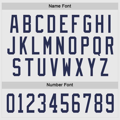 Custom White Navy Hockey Jersey