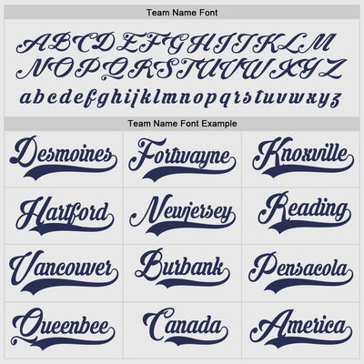 Custom White Navy Hockey Jersey