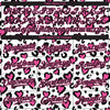Custom White Black-Pink 3D Pattern Design Leopard Authentic Baseball Jersey