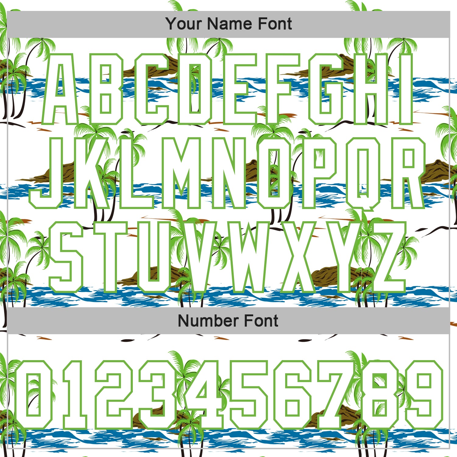 Custom White White-Neon Green 3D Pattern Design Beaches Authentic Baseball Jersey