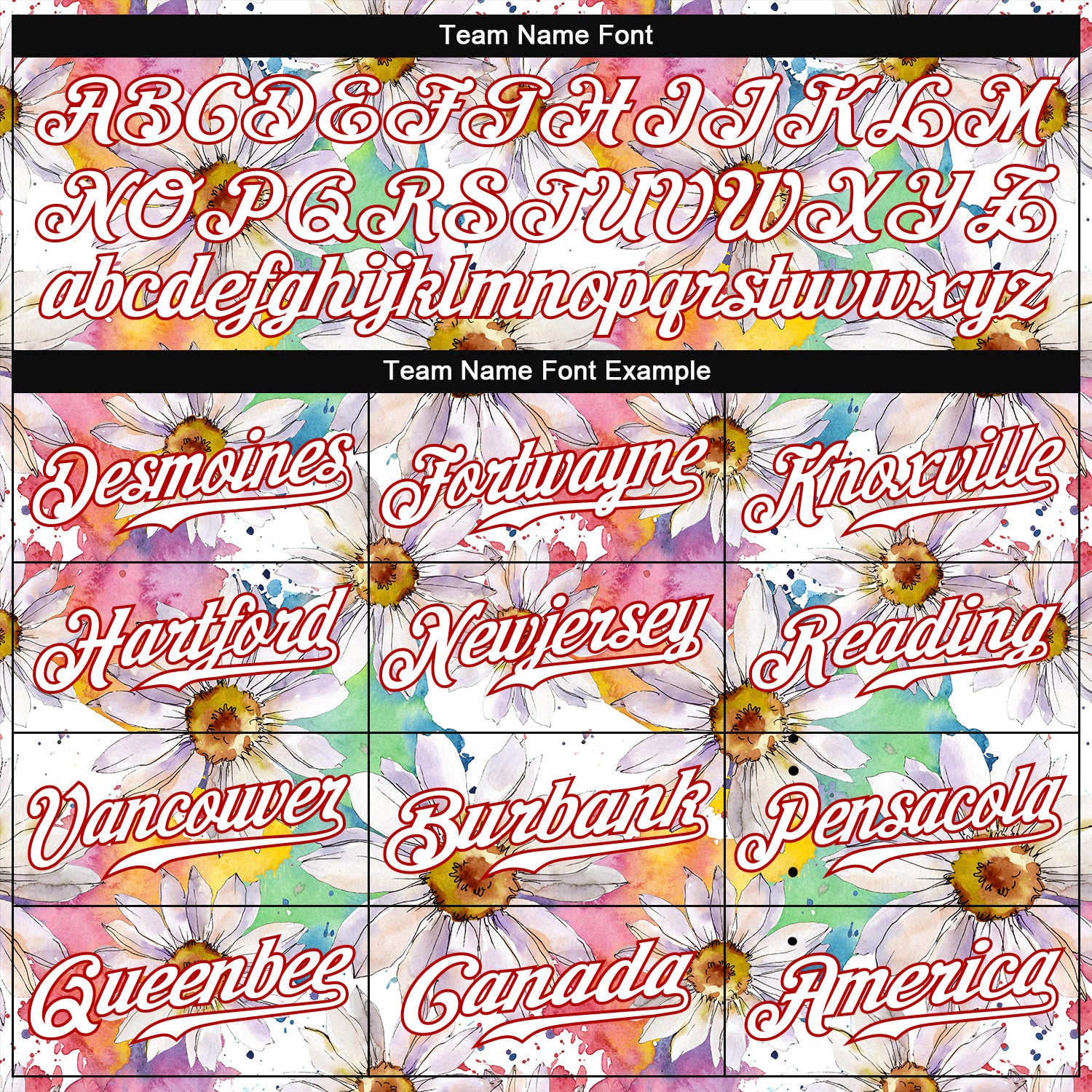 Custom White White-Red 3D Pattern Design Daisy Authentic Baseball Jersey